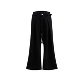 Heavyweight-Belted-Twill-Pants---Straight-Fit-Casual-Trousers-Black