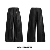 Heavyweight-Coated-Cargo-Pants---Wide-Leg-Streetwear-with-Metallic-Accents-Black-Bottoms