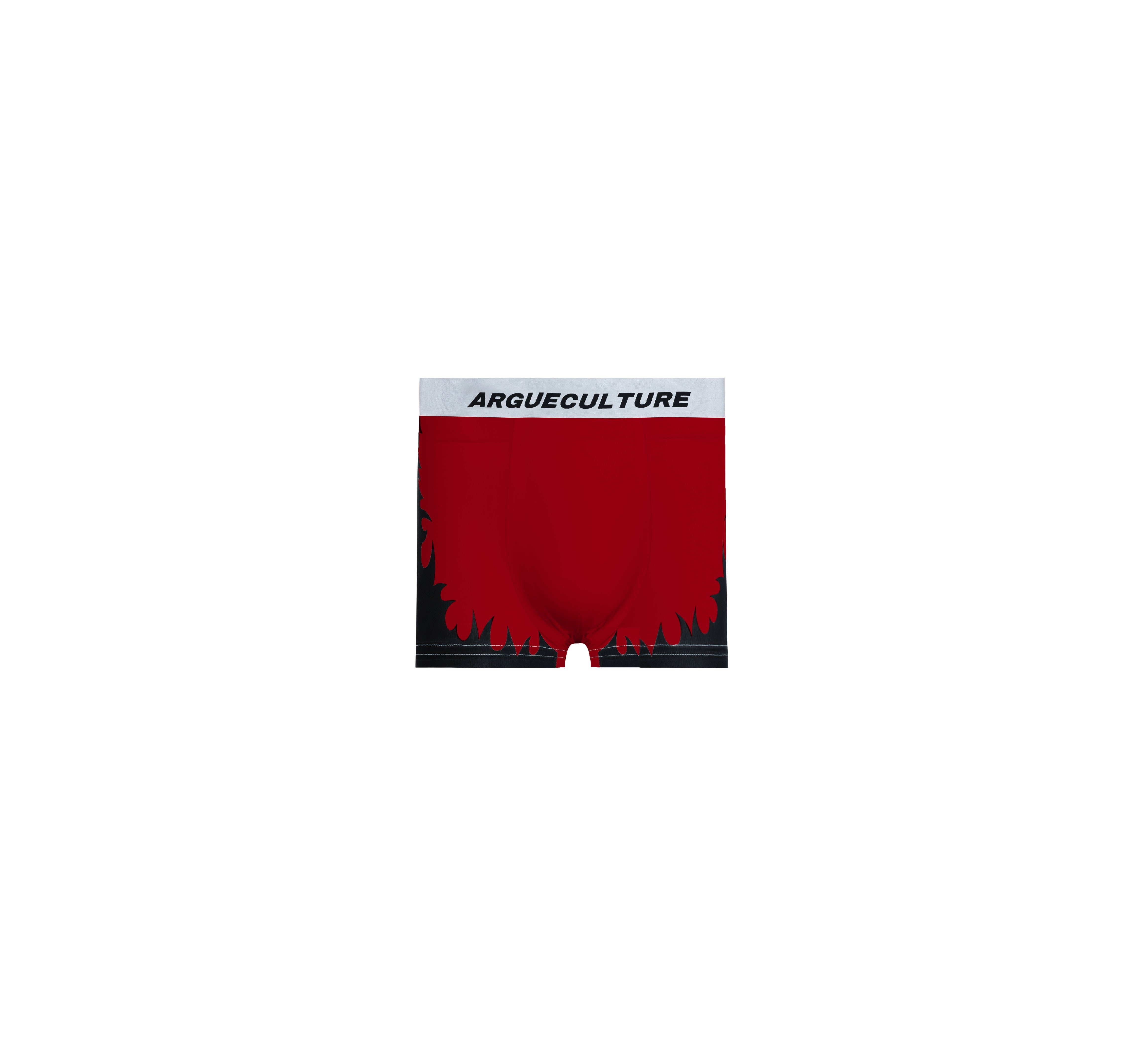 High-Waist-Flame-Print-Boxer-Briefs---Moisture-Wicking-Silk-Red
