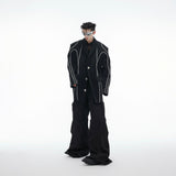 Liquid-Metal-PU-Leather-Shoulder-Pad-Blazer---Edgy-Streetwear-Black