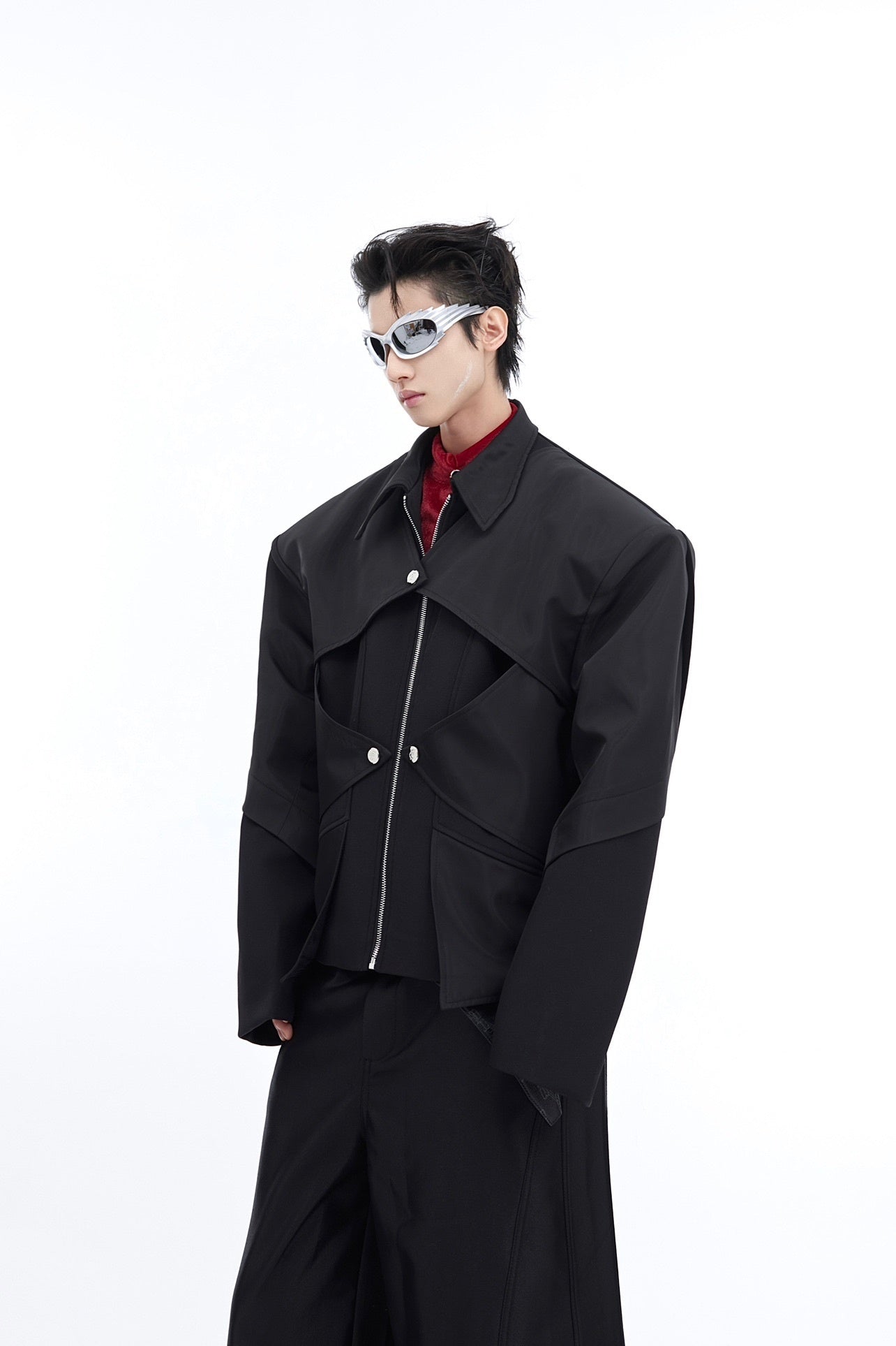 Liquid-Metal-Shiny-Cropped-Jacket---Streetwear-Heavy-Duty-Design-Black