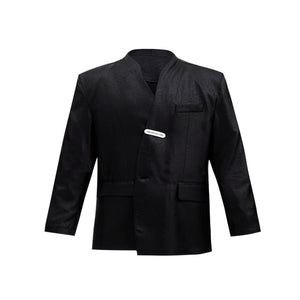 Liquid-Metal-Textured-Oversized-Blazer---Streetwear-Fashion-Black