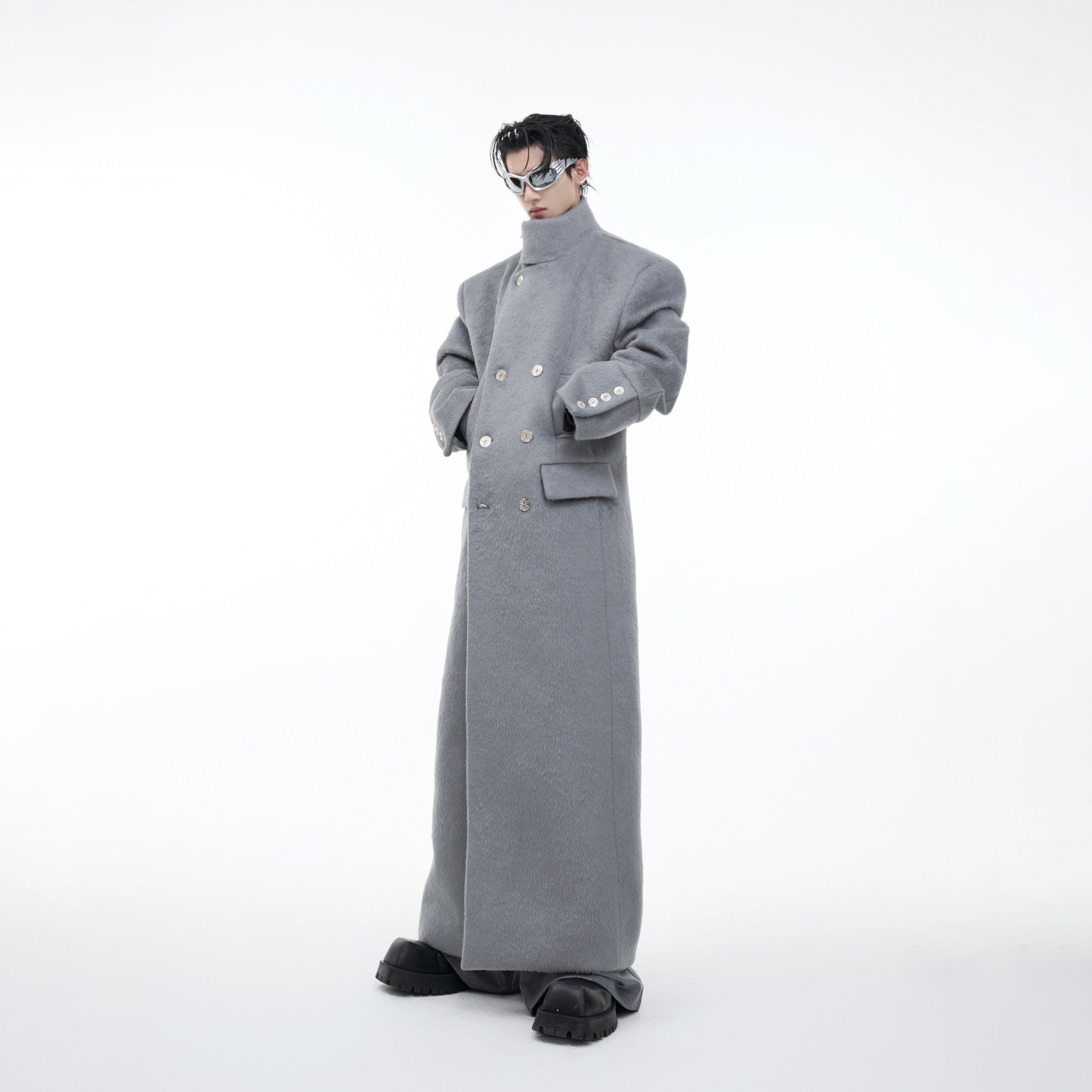 Metal-Buckle-Oversized-Wool-Trench-Coat---Long-Streetwear-Overcoat-Gray