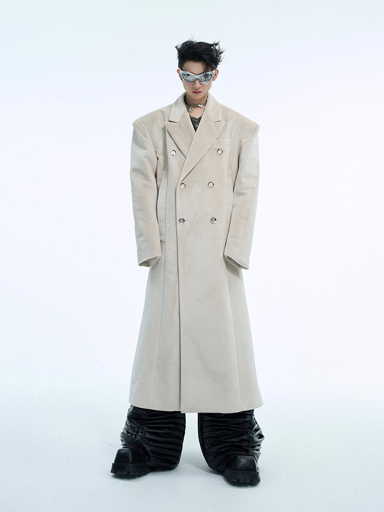 Metal-Button-Wool-Coat---Thick-Velvet-Oversized-Winter-Jacket-White-Shirt