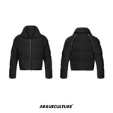 Metal-Zip-Puffer-Jacket---Short-Heavyweight-Streetwear-Coat-Black-Jacket
