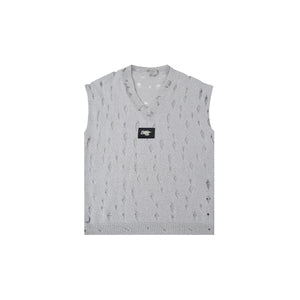 Metallic-Distressed-Knit-Tank-Top-with-Glossy-Sheer-Cape-White