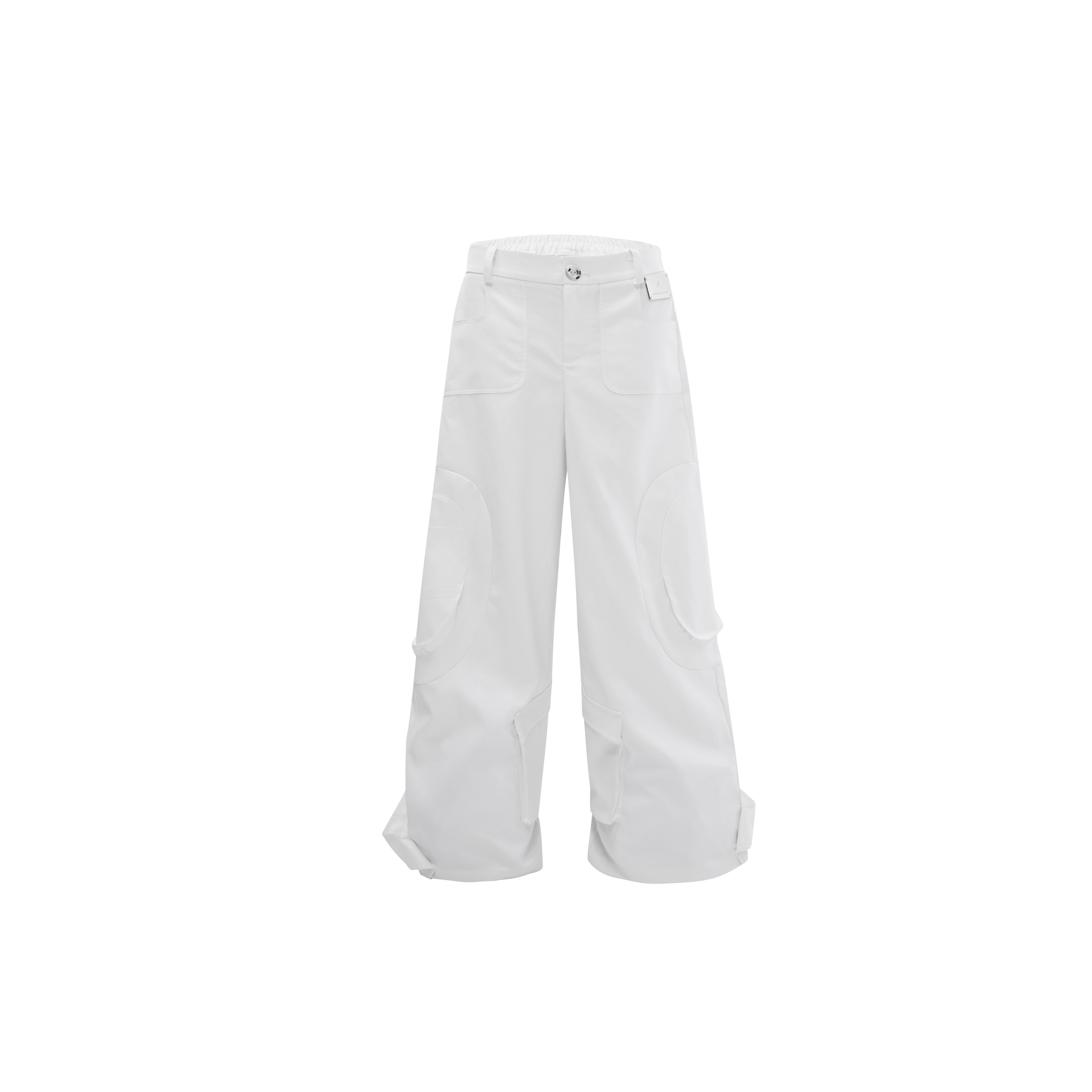 Multi-Pocket-Ribbon-Tie-Trousers---Streetwear-Loose-Fit-Pants-White