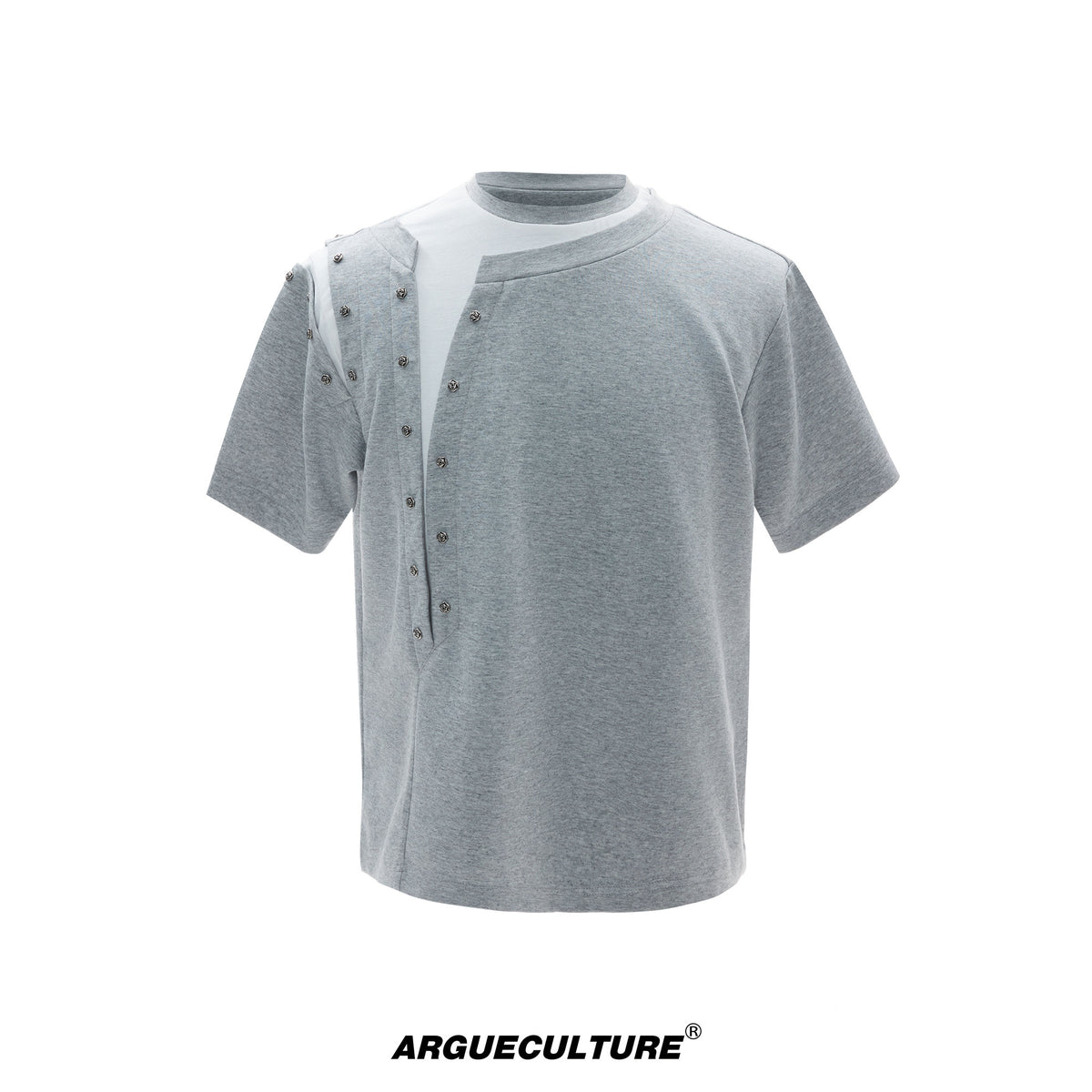 Metal Rivet Split-Layer T-Shirt - product image 5