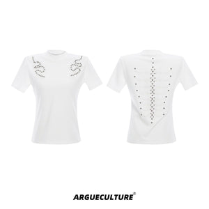 Spine Embroidered Fitted T-Shirt - product image 5