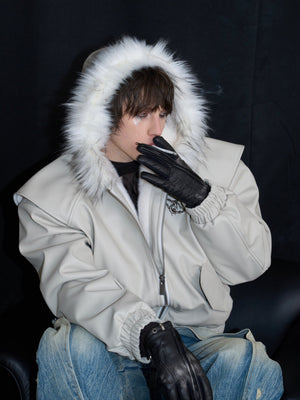Reversible Hooded PU Padded Jacket - product image 2
