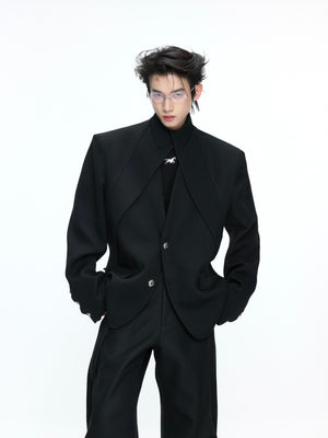 Deconstructed Stand-Collar Suit Separates - product image 1