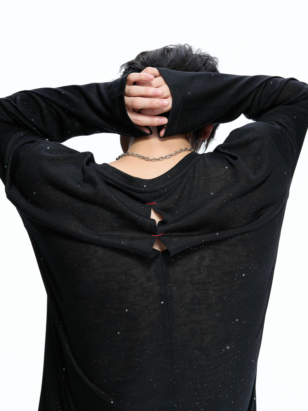 Star-Speckled Lyocell Long Sleeve T-Shirt - product image 3