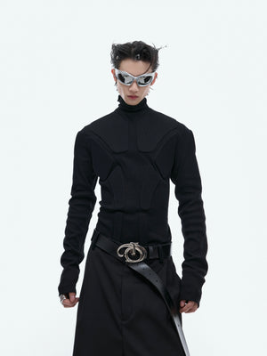 3D Armor Mock-Neck Long-Sleeve Top - product image 5