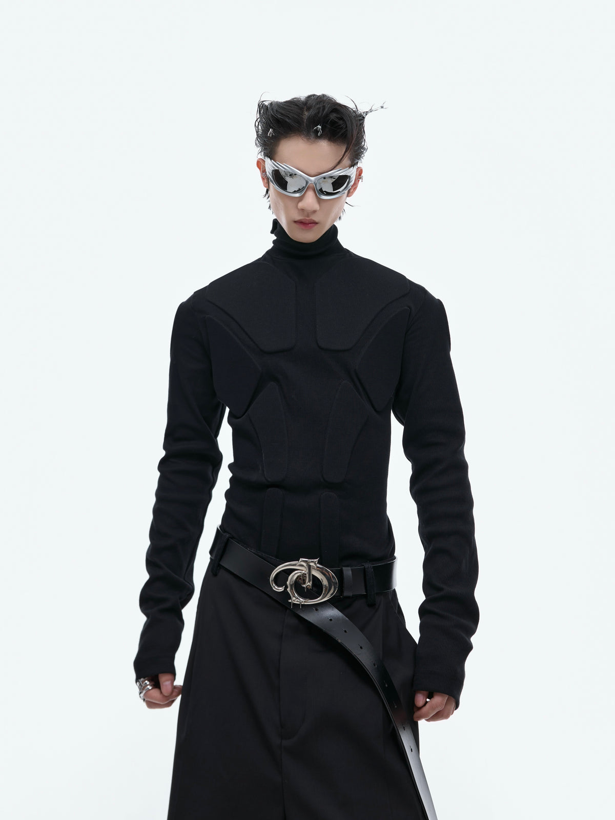 3D Armor Mock-Neck Long-Sleeve Top - product image 5
