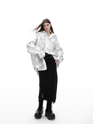 Relaxed Tie-Dye Shirt Jacket - product image 3