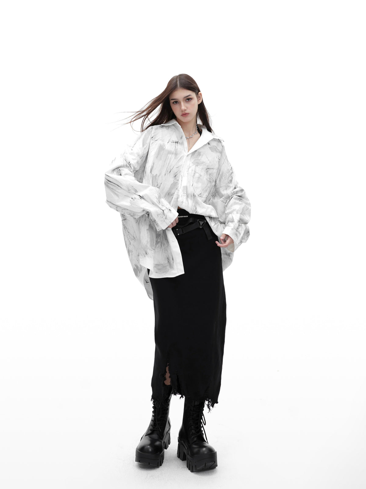Relaxed Tie-Dye Shirt Jacket - product image 3