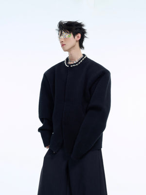 Pearl-Trimmed Short Cardigan Sweater - product image 3