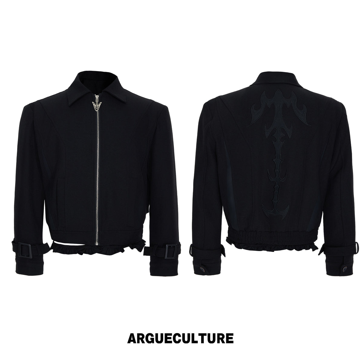 Spine Embroidered Cropped Jacket - product image 5