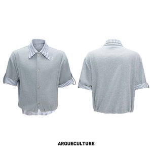 Mock-Layer Striped Polo Set - product image 5