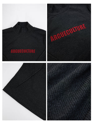 Deconstructed Logo Turtleneck Top - product image 5