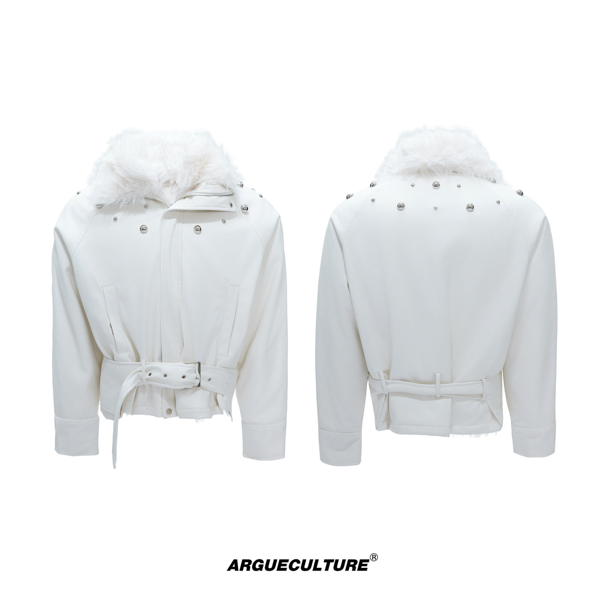 Faux Leather Fur-Collar Short Jacket - product image 5