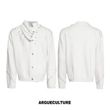 Asymmetric Studded Knit Sweater - variant image 7