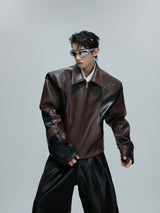 Cropped Faux Leather Jacket - product image 5