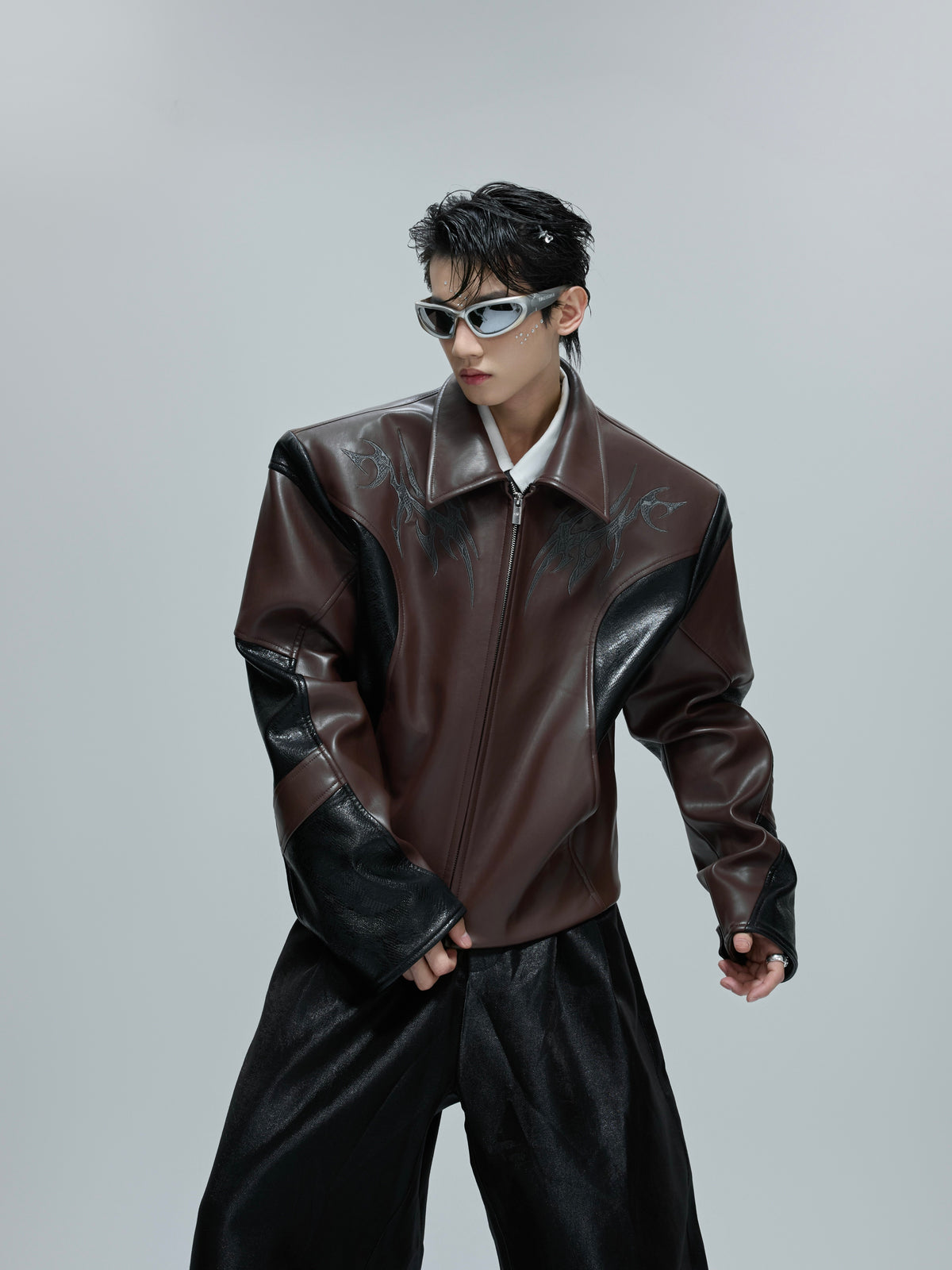 Cropped Faux Leather Jacket - product image 5