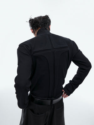3D Armor Mock-Neck Long-Sleeve Top - product image 3