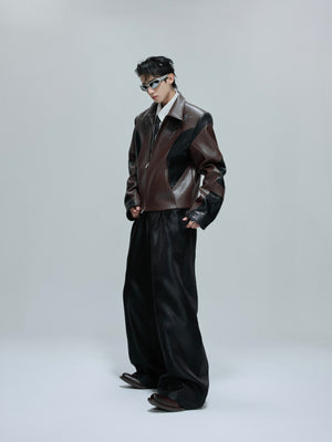 Cropped Faux Leather Jacket - product image 4