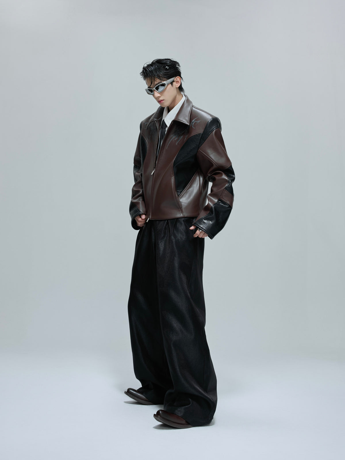 Cropped Faux Leather Jacket - product image 4