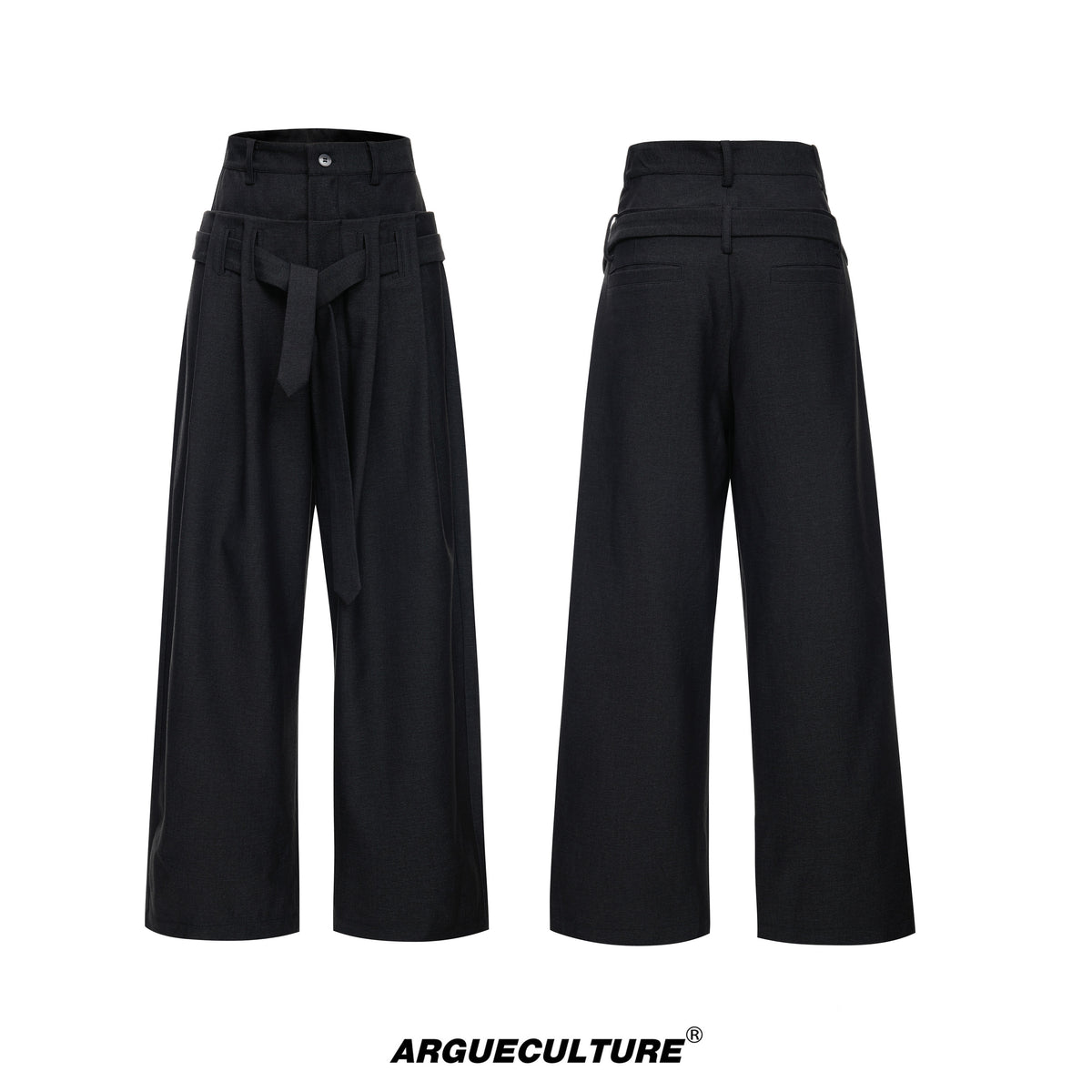 High-Rise Pleated Wide-Leg Trousers - variant image 7