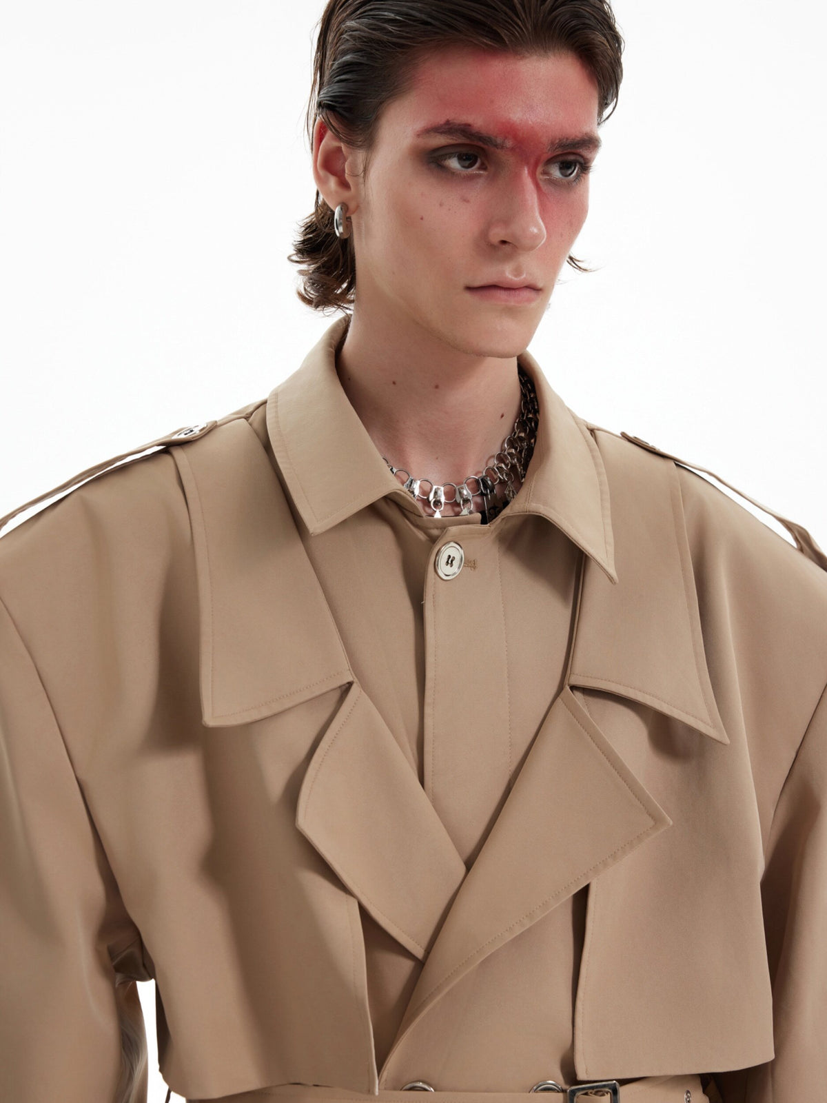 Deconstructed Double-Breasted Long Coat - product image 4
