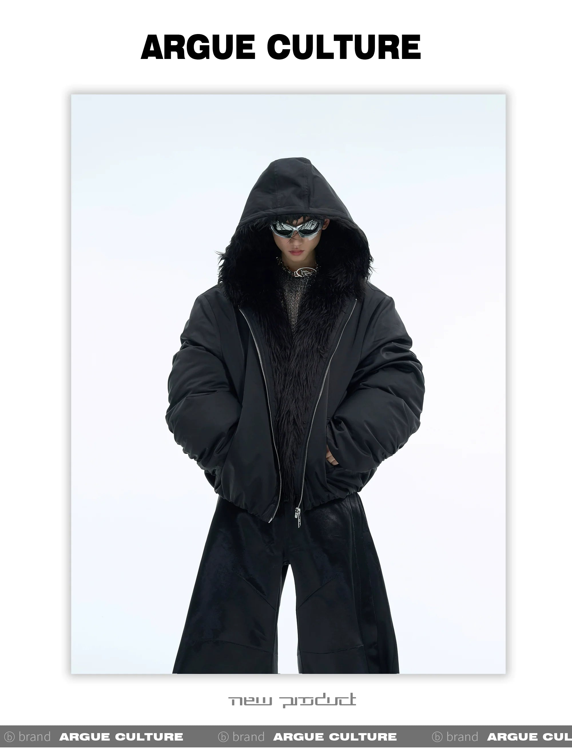 Men?¡¥s Faux Fur Hooded Waterproof Puffer Jacket - ArgueCulture