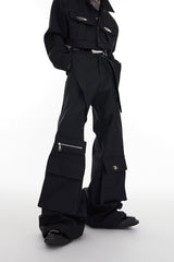 Black High-Waisted Utility Trousers - product image 5