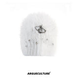 Fuzzy Knit Flat-Brim Hat - product image 5