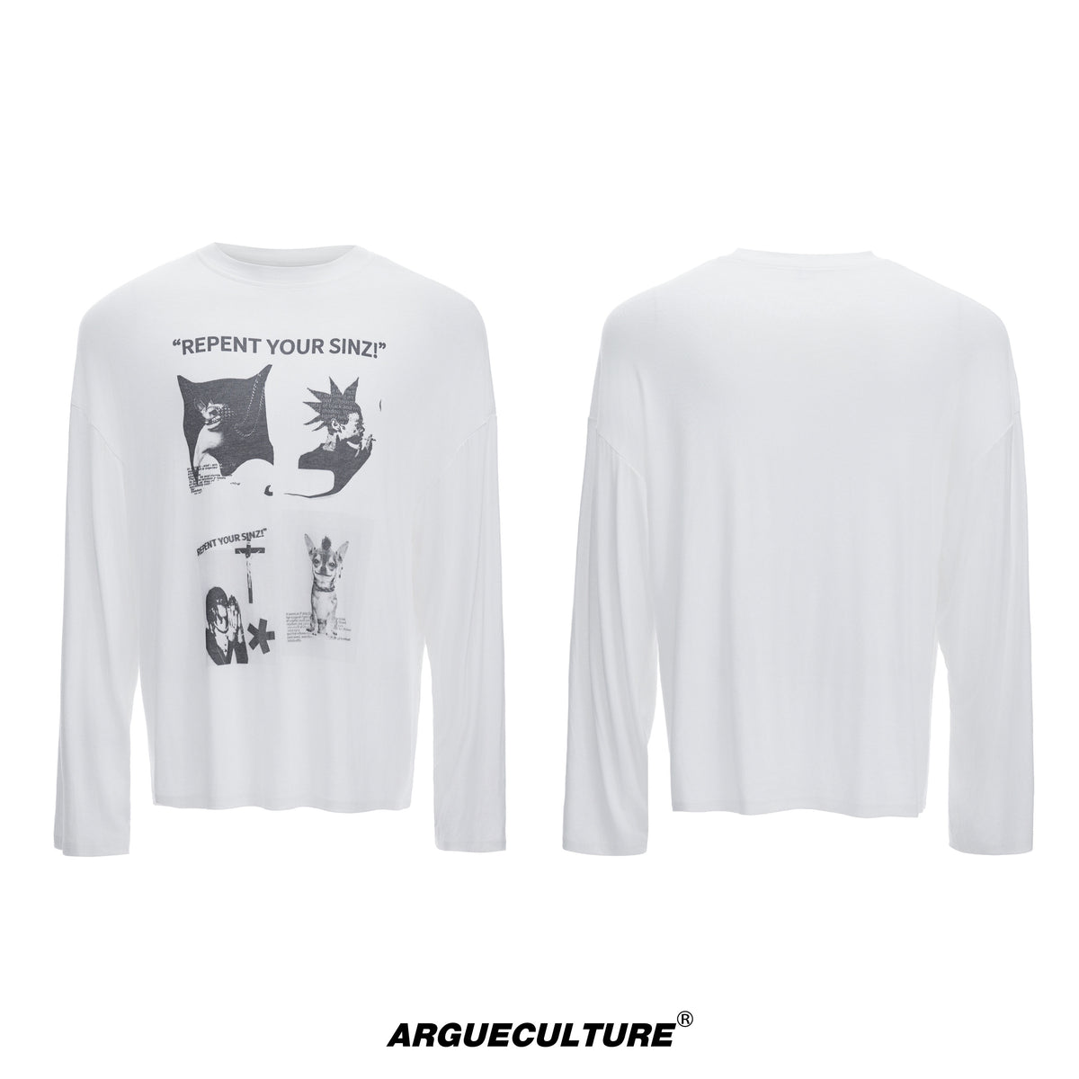 Gothic Figure Print Long-Sleeve Tee - product image 5