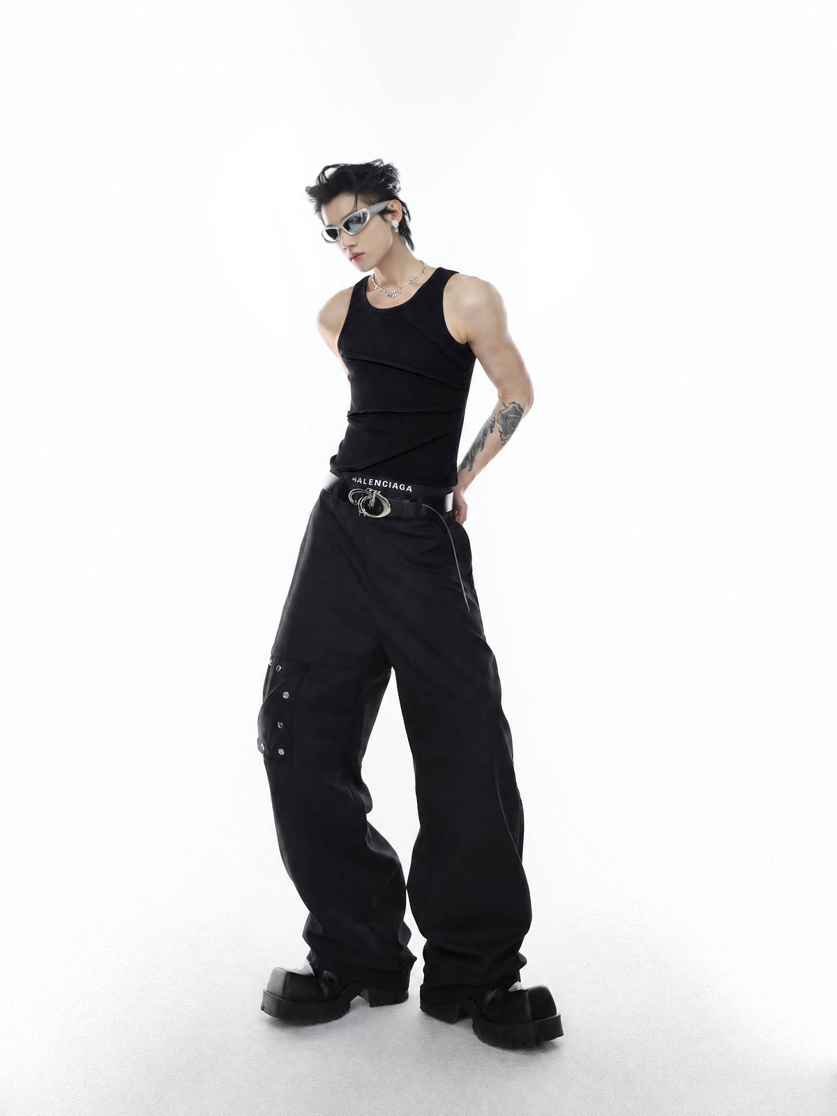 Asymmetric Ribbed Tank Top - product image 5
