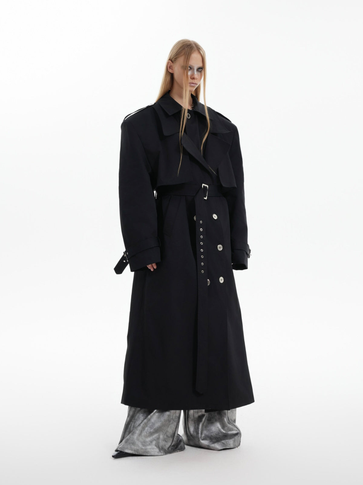 Deconstructed Double-Breasted Trench Coat - product image 2