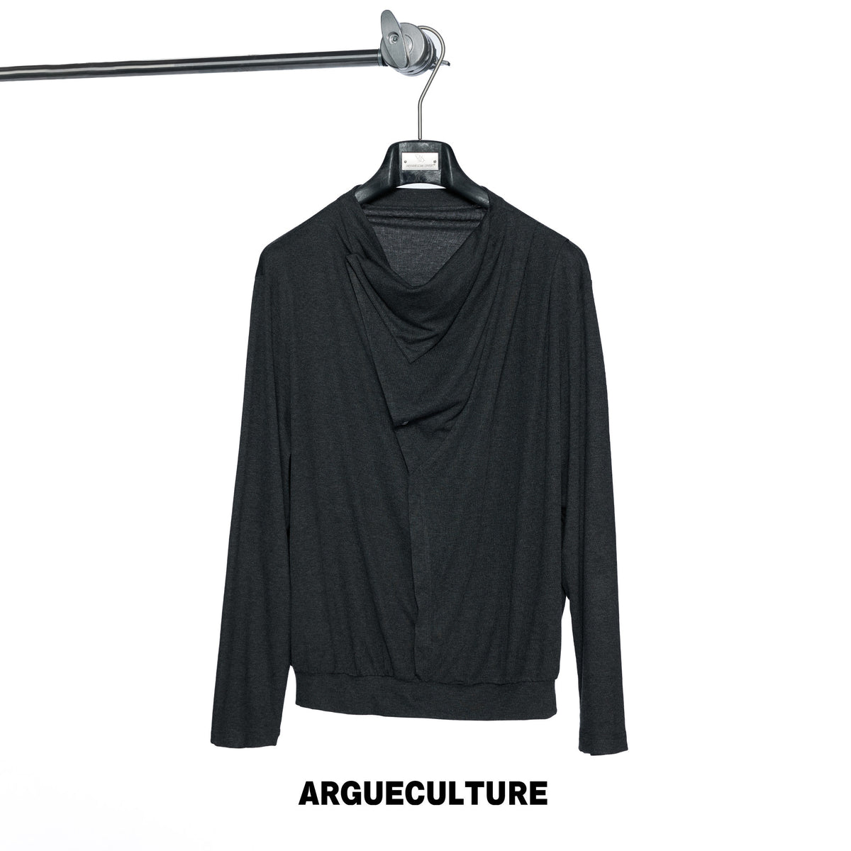 Drape-Neck Long-Sleeve Top - variant image 6