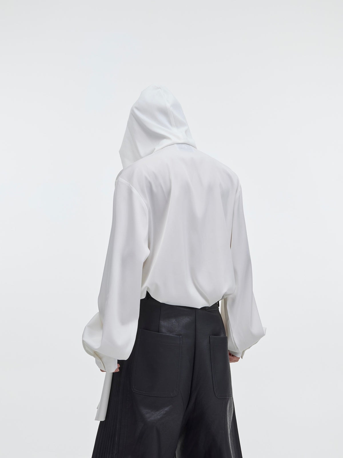 V-Neck Hooded Button-Front Shirt - product image 4