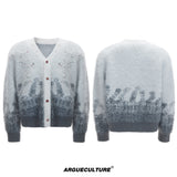 Gradient Wool-Blend Knit Cardigan - product image 5