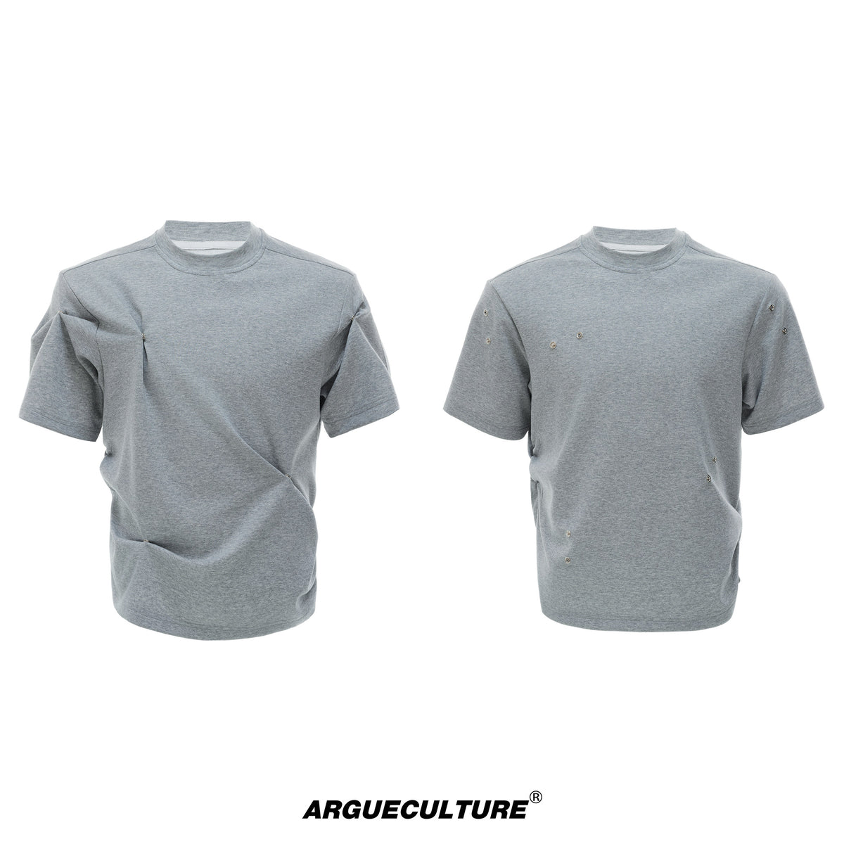 Pleated Boxy Cotton T-Shirt - product image 5