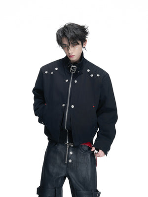 Washed Cropped Court-Button Jacket - product image 2