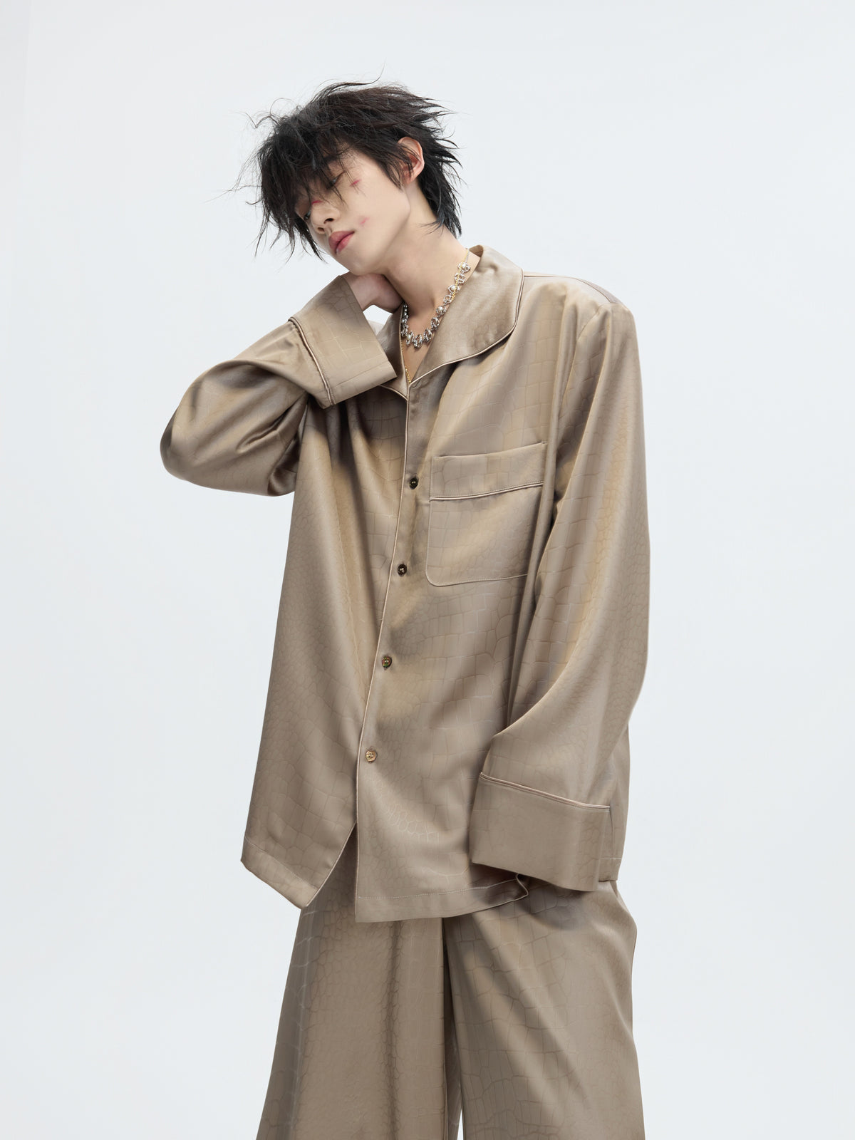 Printed Acetate Pajama Set - product image 4