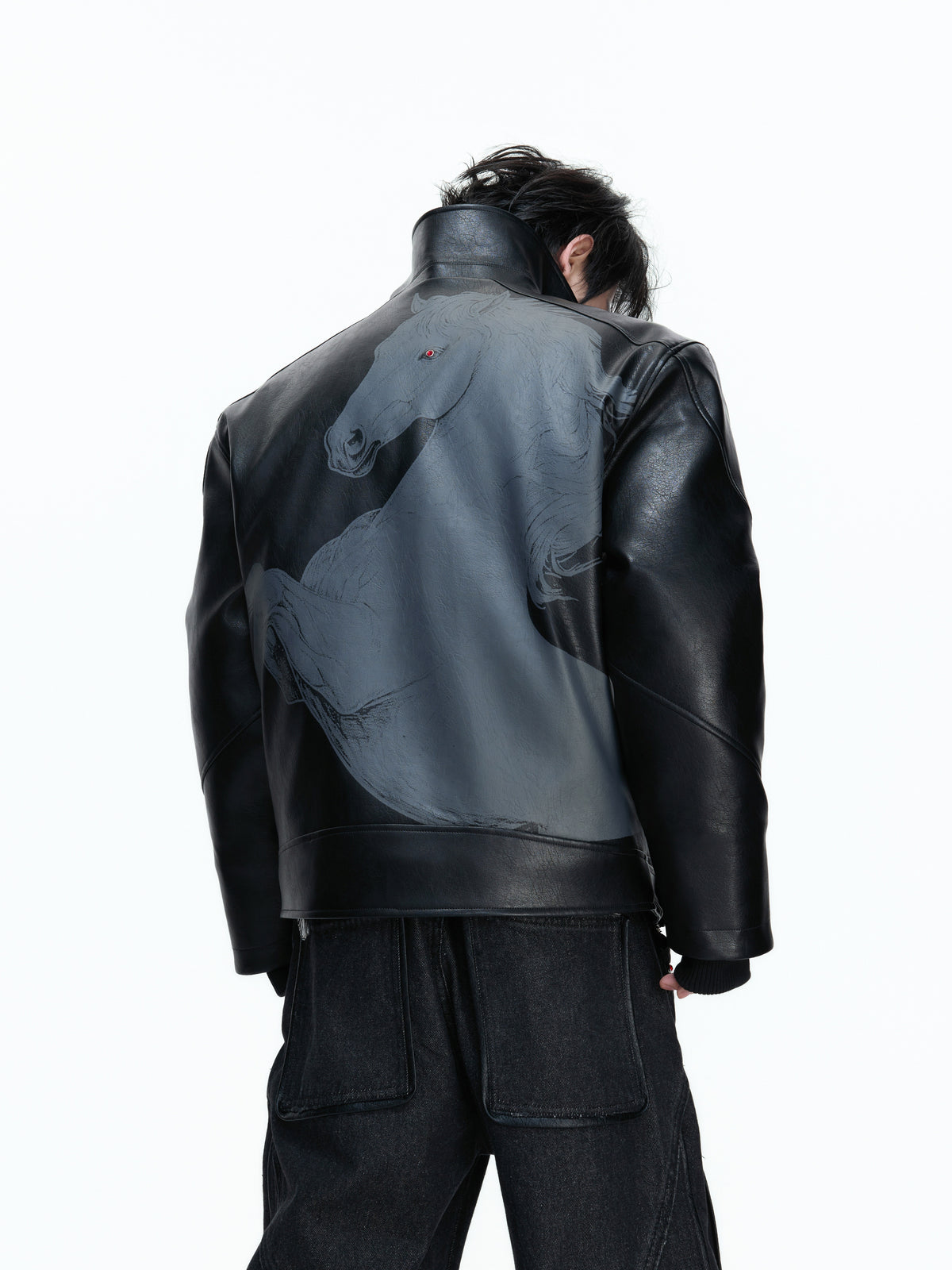 Horse Badge Moto Jacket - product image 4