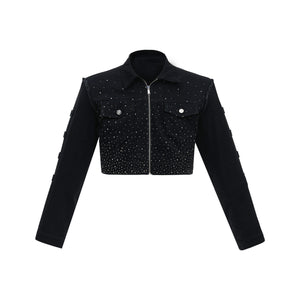 Black Sequin Cropped Jacket - product image 5