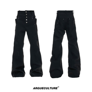 Metal Detail High-Rise Straight Trousers - product image 5