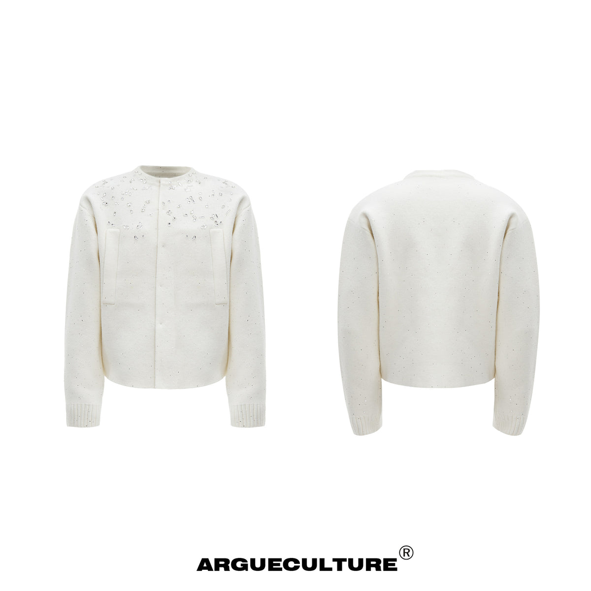 Snowflake Rhinestone Cardigan Sweater - product image 5