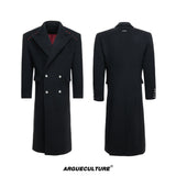 Metal-Accent Longline Double-Breasted Coat - product image 5